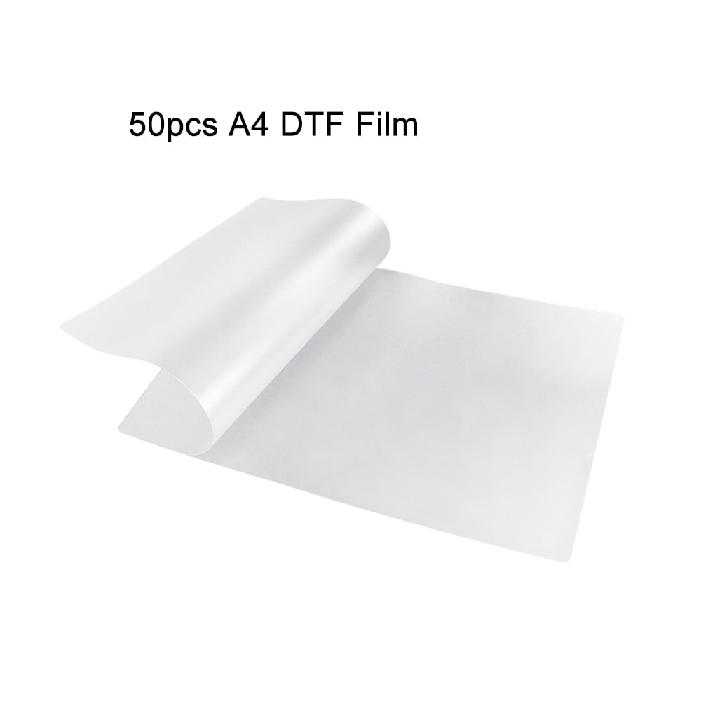 DTF PET Film A3 A4 50PCS DTF Print Film For Tshirt Printing Machine DTF  Film For DTF Ink Printing PET Film Printing and Transfer